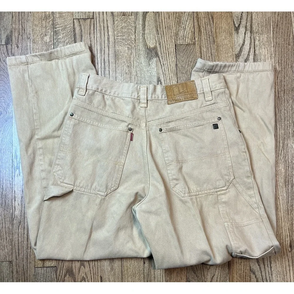 Vintage‎ Loco Street Gear Carpenter Jeans Y2K Baggy Loose Fit Hip Hop Sz 34x31